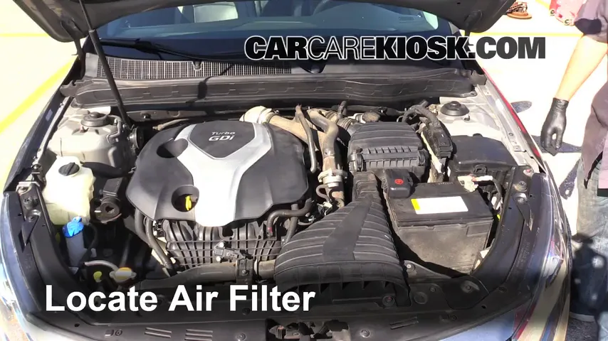 2011 Kia Optima SX 2.0L 4 Cyl. Turbo Filtre à air (moteur)